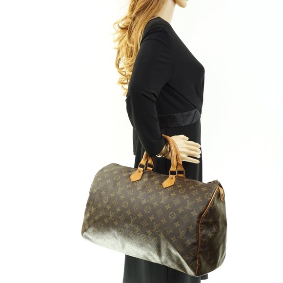 Auth Louis Vuitton Speedy 40 Satchel #7673L28 - Picture 2 of 13